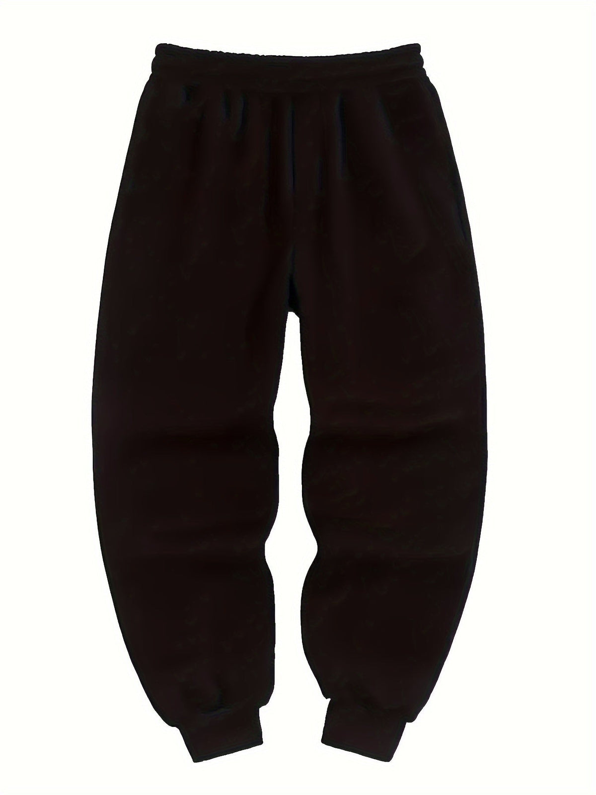 Kessoro unisex relaxed tapered drawstring joggers in black or grey with side pockets