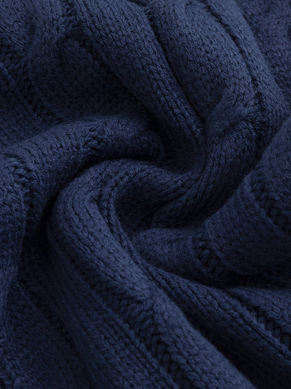 Kessoro men's shawl collar cable knit cardigan in refined classic colourways