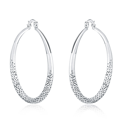 Kessoro women's retro silver tone long drop earrings with an elongated silhouette