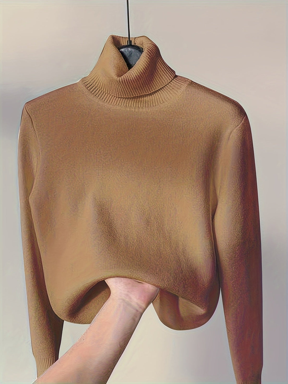 Kessoro women's fleece-lined high-neck sweater in one of six colourways, view 5 of 32
