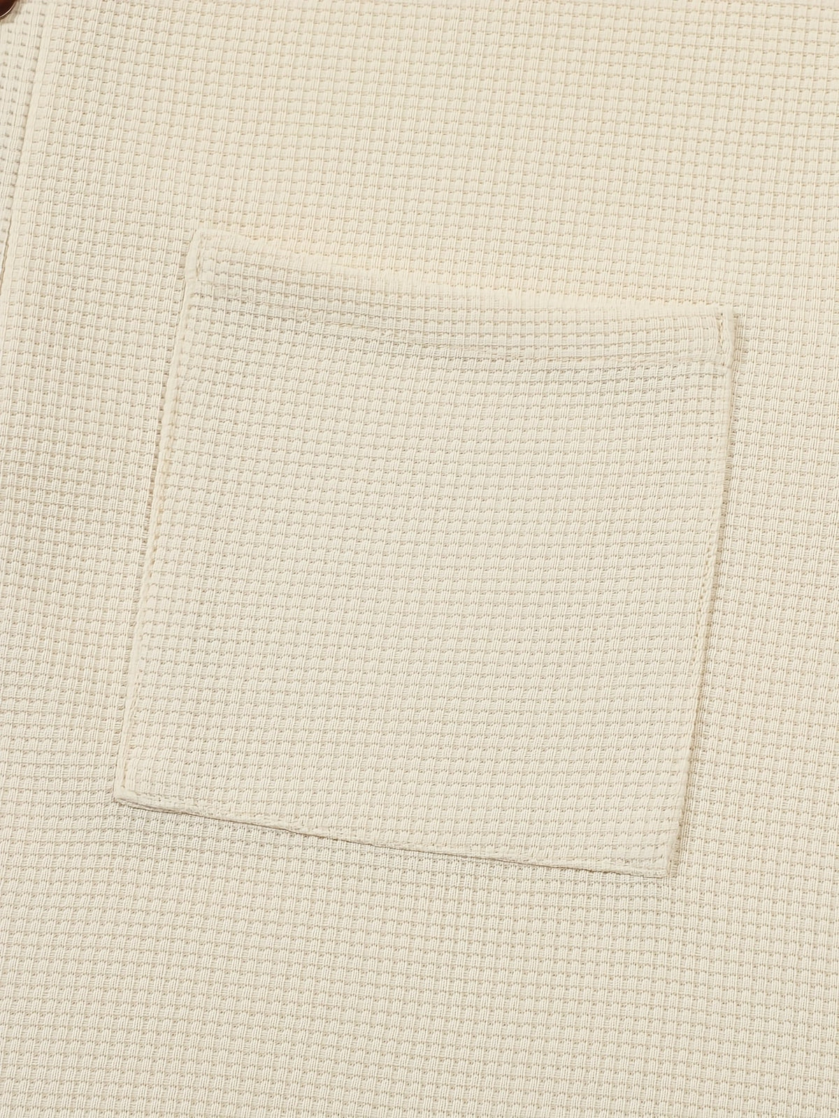 Men's textured long sleeve henley shirt in khaki, white, black, grey and burgundy, styled view