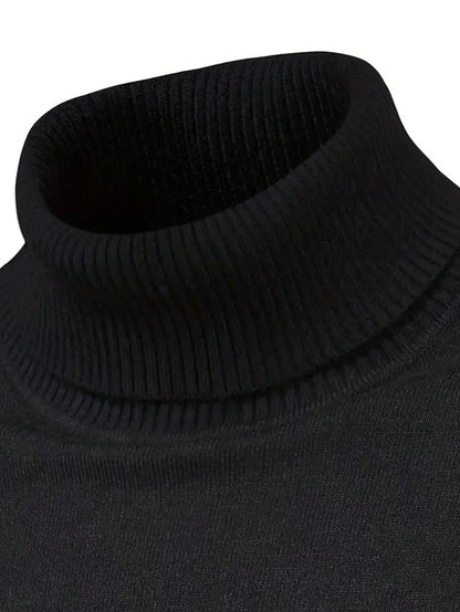 Kessoro women's high-neck turtleneck top in navy, black or burgundy, view 10 of 18
