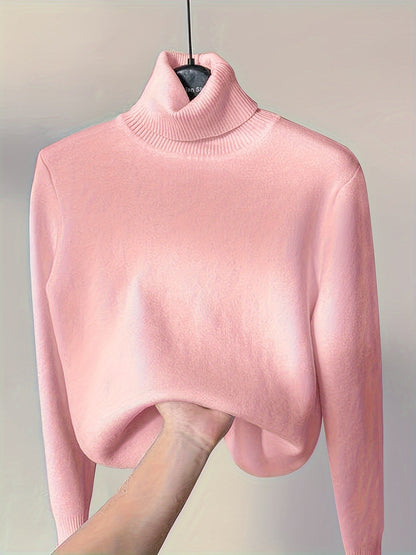 Kessoro women's fleece-lined high-neck sweater in one of six colourways, view 31 of 32