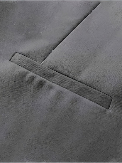 Kessoro Men's Tailored Slim-Fit V-Neck Suit Vest in grey - men's apparel, view 4 of 5
