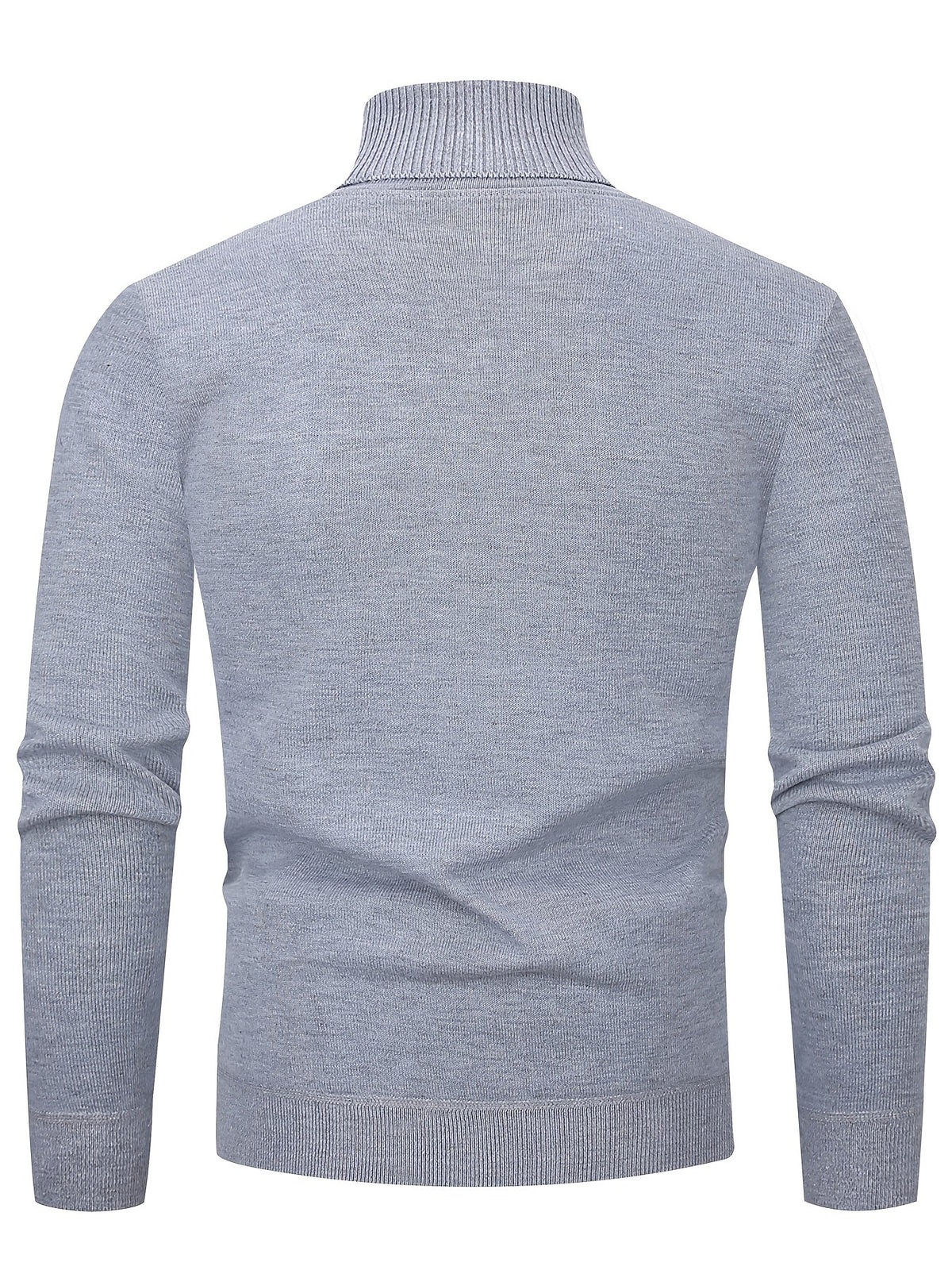 Kessoro men's cozy ribbed roll-neck sweater with a lined interior in muted winter colourways
