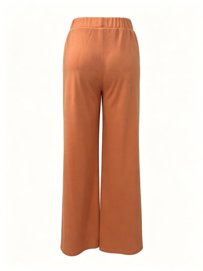 Kessoro women's high-waisted wide-leg pants in one of twelve colourways, view 15 of 20