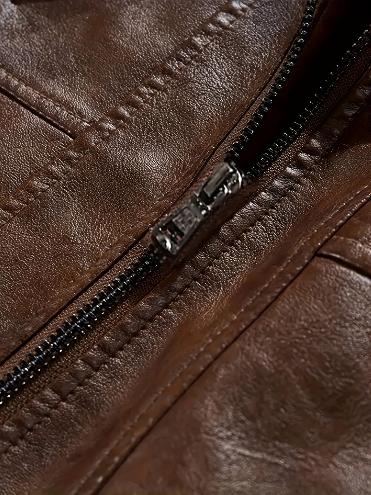 Kessoro men's hooded moto biker jacket in black, dark grey or coffee brown, view 27 of 30