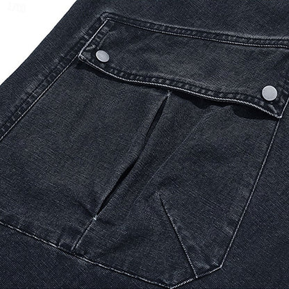 Kessoro men's relaxed wide-leg cargo pants with deep side pockets in neutral everyday tones
