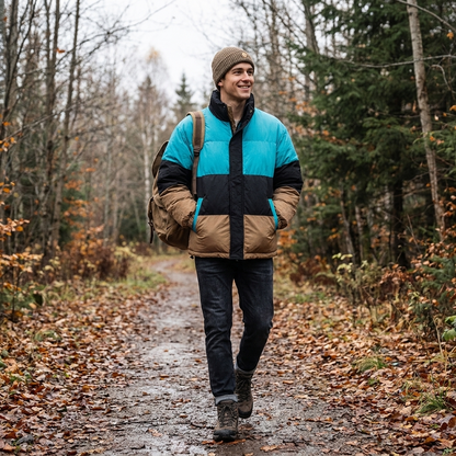 Kessoro Men's Windproof Warm Cotton Jacket