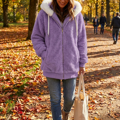 Kessoro Women's Fleece Casual Cashmere Jacket