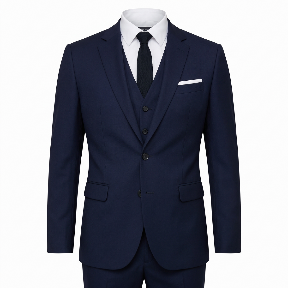 Kessoro Sterling three-piece suit, on white background