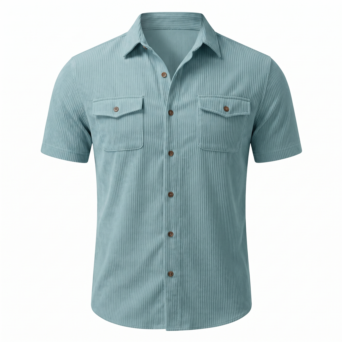 Kessoro Hayes chest-pocket button-up shirt, on white background