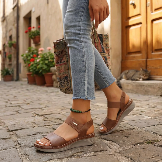 Kessoro Women's Cushioned Open-Toe Sandals