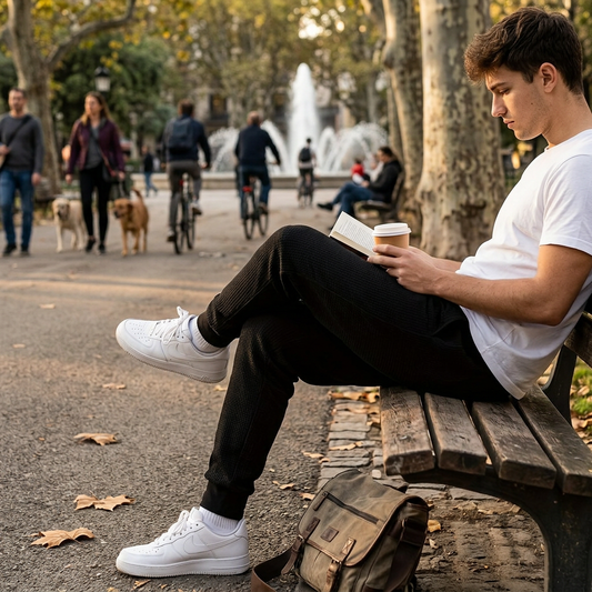 Kessoro Unisex Relaxed Tapered Drawstring Joggers