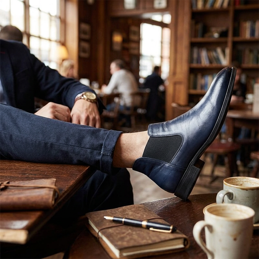 Kessoro Men's Classic Slip-On Chelsea Boots