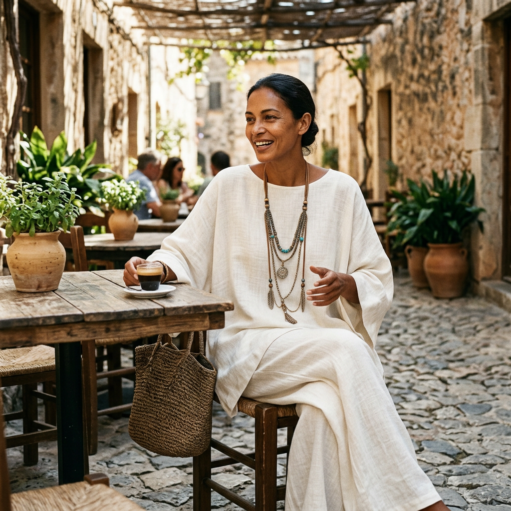 Kessoro Women's Oversized Linen Wide Leg Two Piece Set