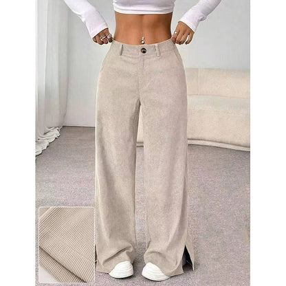 Kessoro Apricot high-waist wide-leg trousers for women