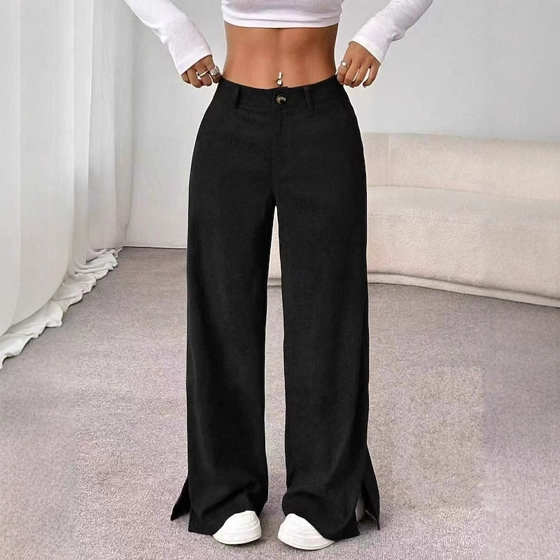 Kessoro high-waist wide-leg trousers for women, detail view 7