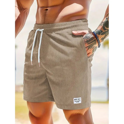 Men's casual drawstring summer shorts in assorted colours