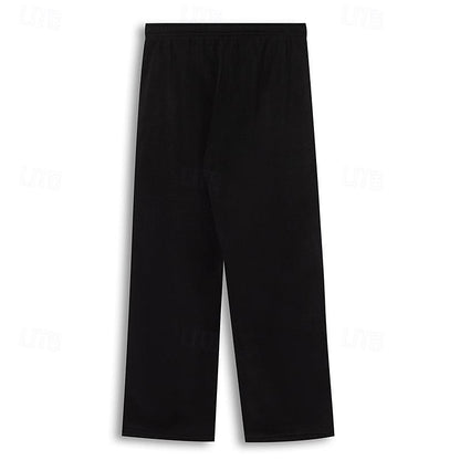 Kessoro men's relaxed straight-leg joggers in black, light grey, navy and dark grey