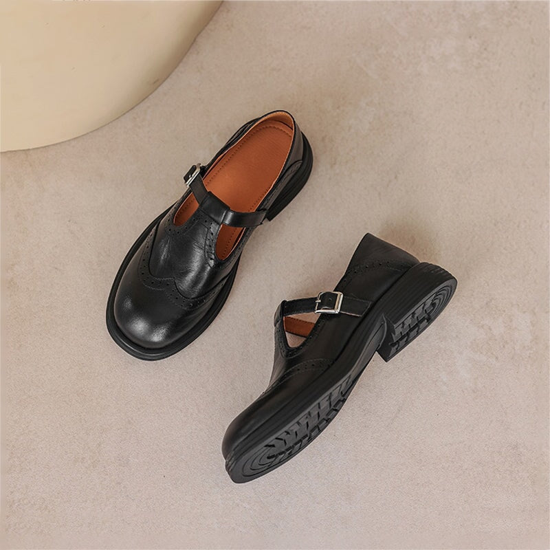 Kessoro women's premium strap detail loafers in brown and black