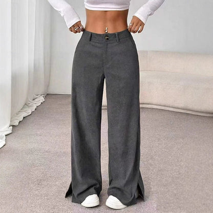 Kessoro high-waist wide-leg trousers for women, detail view 6