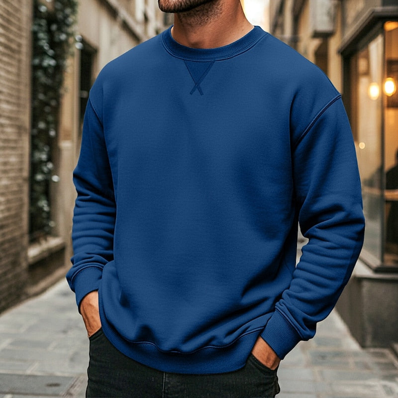 Kessoro unisex classic crew neck sweatshirt in light grey, white and black