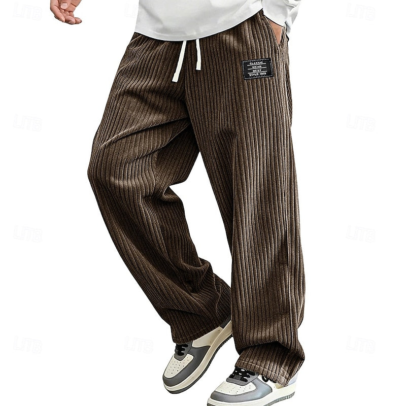 Kessoro men's relaxed ribbed comfort pants in one of five colourways, view 2 of 5