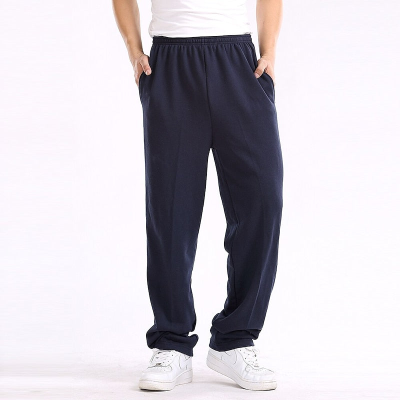 Kessoro men's relaxed straight-leg joggers in black, light grey, navy and dark grey