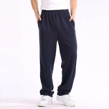 Kessoro men's relaxed straight-leg joggers in black, light grey, navy and dark grey