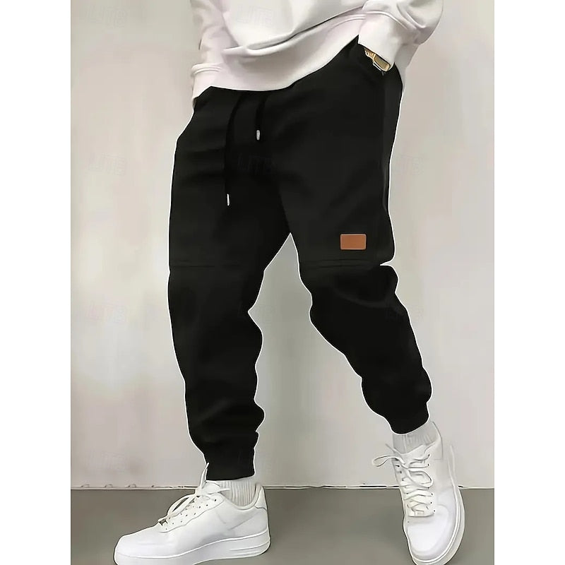 Kessoro unisex relaxed tapered drawstring joggers in apricot, green and blue