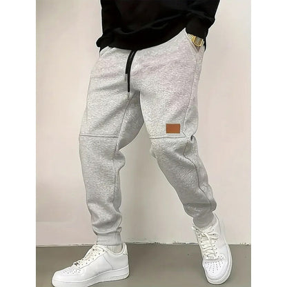 Kessoro unisex relaxed tapered drawstring joggers in apricot, green and blue