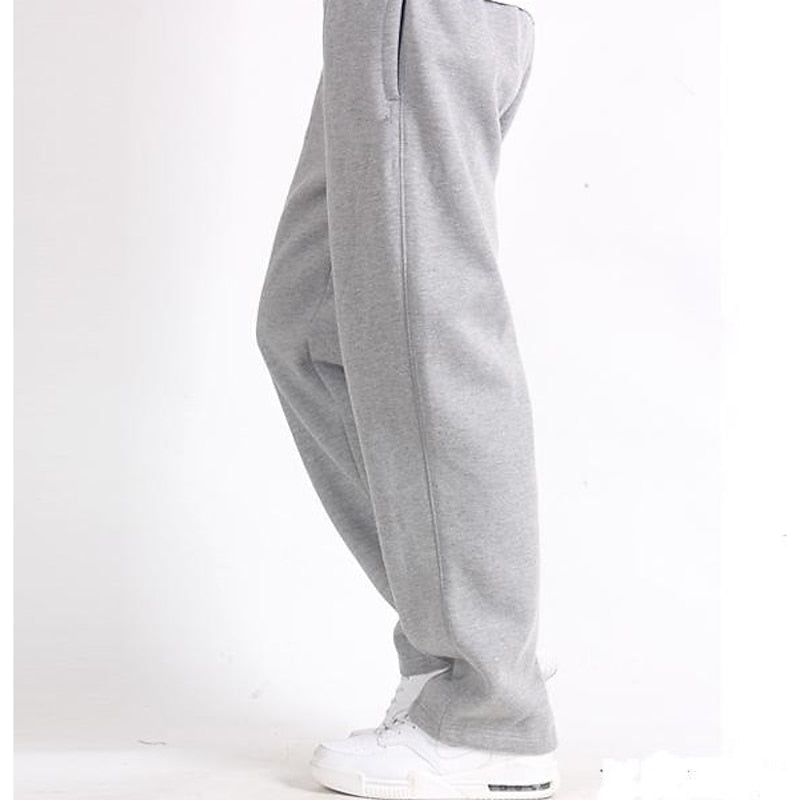 Kessoro men's relaxed straight-leg joggers in black, light grey, navy and dark grey