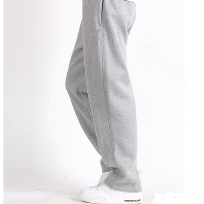 Kessoro men's relaxed straight-leg joggers in black, light grey, navy and dark grey