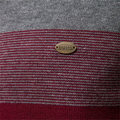 Kessoro quarter-zip ribbed knit sweater for men in Dark Navy, view 5
