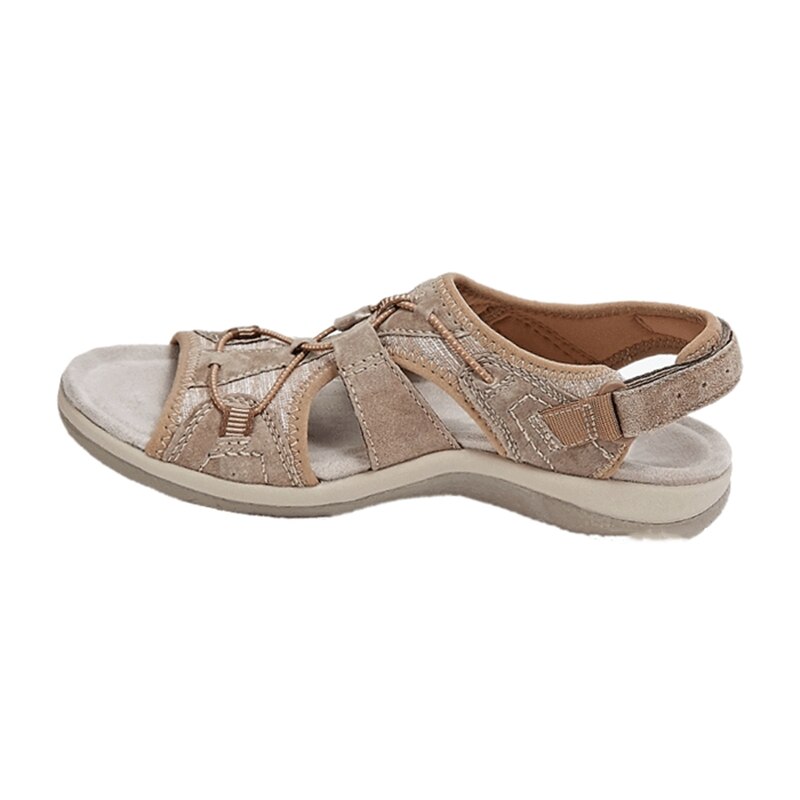 Kessoro women's cushioned adjustable adventure sandals in blue, pink, khaki, black, white, red, navy and purple, image 10 of 24