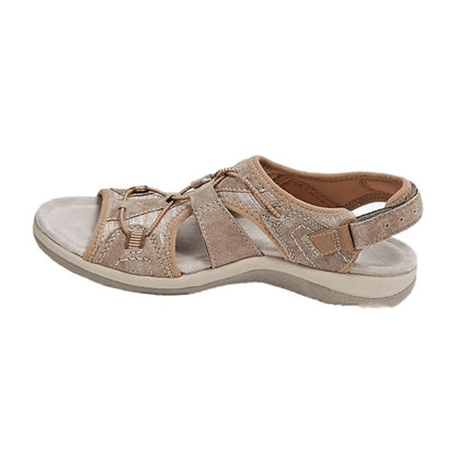 Kessoro women's cushioned adjustable adventure sandals in blue, pink, khaki, black, white, red, navy and purple, image 10 of 24
