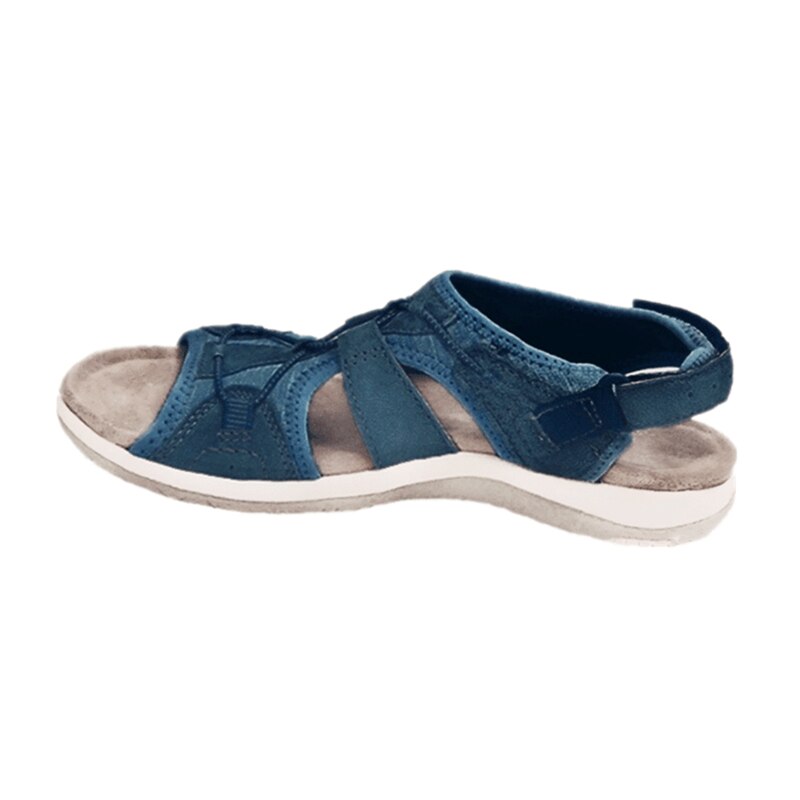 Kessoro women's cushioned adjustable adventure sandals in blue, pink, khaki, black, white, red, navy and purple, image 7 of 24