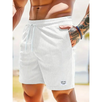 Men's casual drawstring summer shorts in assorted colours
