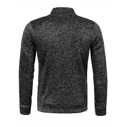 Kessoro Men's Full-Zip Stand-Collar Jacket in navy blue, blue, grey and more colours, image 9 of 12.